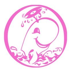 Mobydisc Logo Walfisch in Magenta